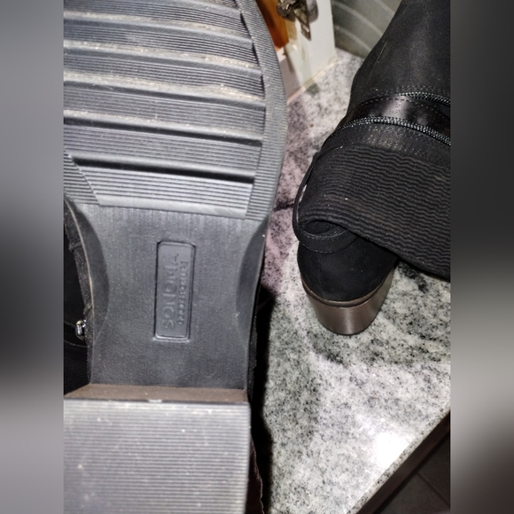 Sonoma black faux suede boots size 9 1/2 - Picture 2 of 9